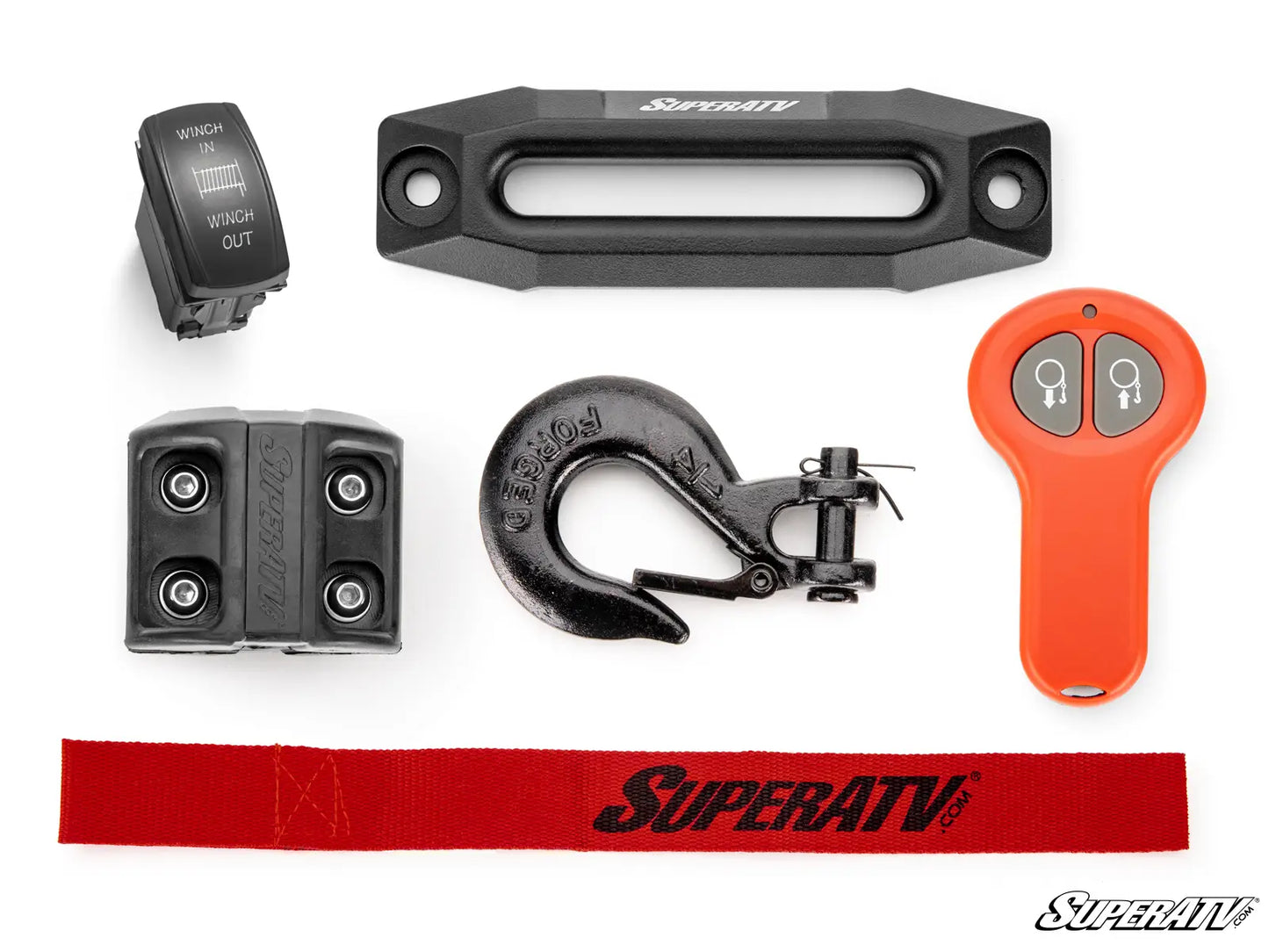 SuperATV 4500 LB. UTV/ATV WINCH (WITH WIRELESS REMOTE & SYNTHETIC ROPE) - Factory UTV