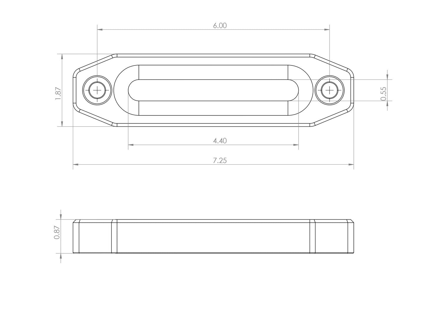 Billet Aluminum Winch Fairlead - Factory UTV