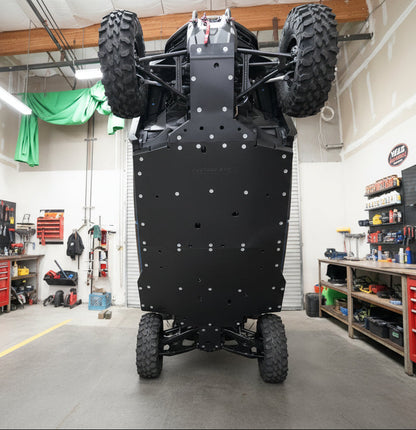 Full UHMW skid plate installed on 2025 Yamaha Wolverine RMAX4 1000