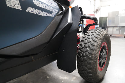 Factory UTV Can-Am Maverick R Front Fender Flares installed on vehicle