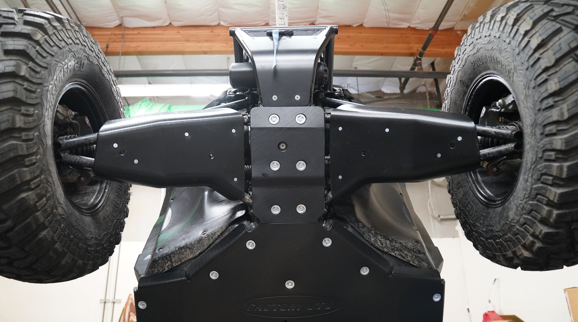 Factory UTV UHMW A-Arm Guards installed on Polaris RZR XP S 1000