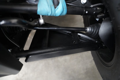 CFMOTO UFORCE U10 front suspension protected by Factory UTV A-Arm Guards