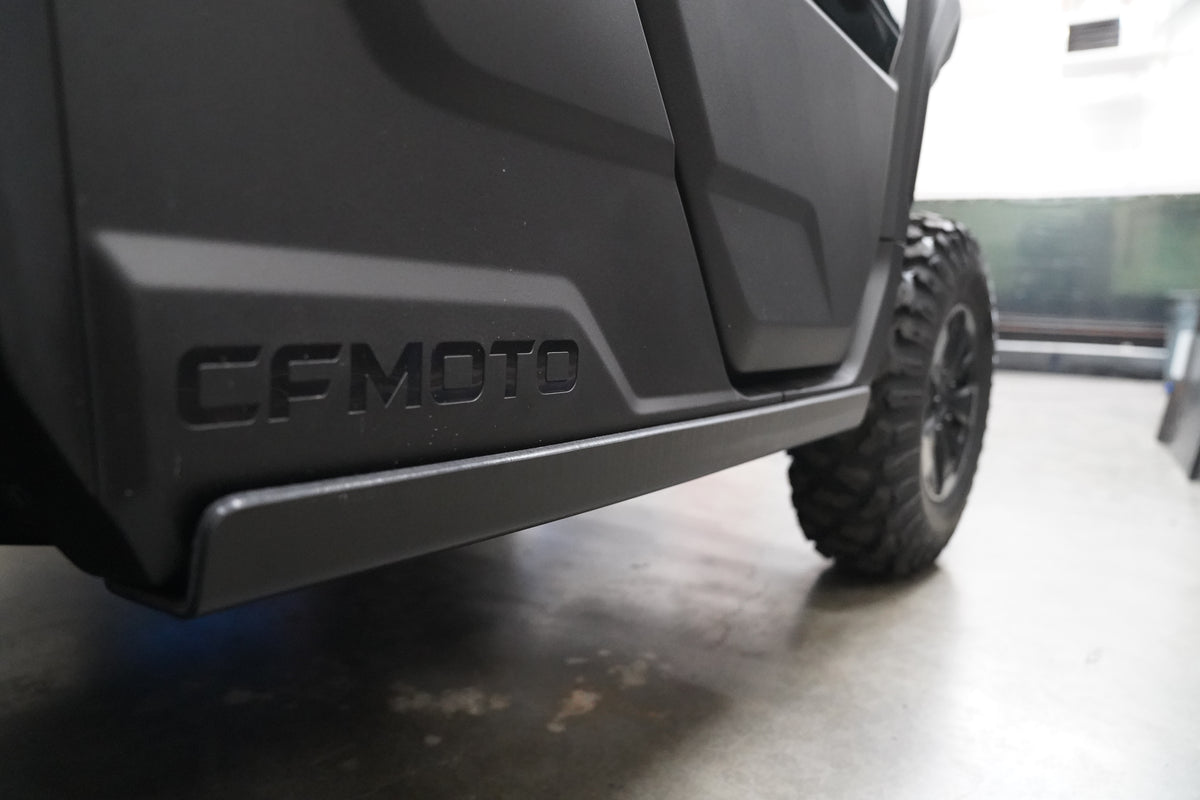 Factory UTV Rock Sliders installed on CFMOTO UFORCE U10