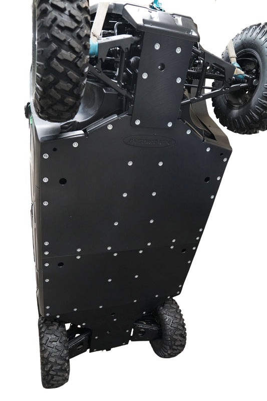 Factory UTV skid plate installed on CFMOTO UFORCE U10 XL