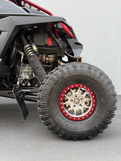 Factory UTV Polaris RZR Pro R Rock Deflectors installed on vehicle