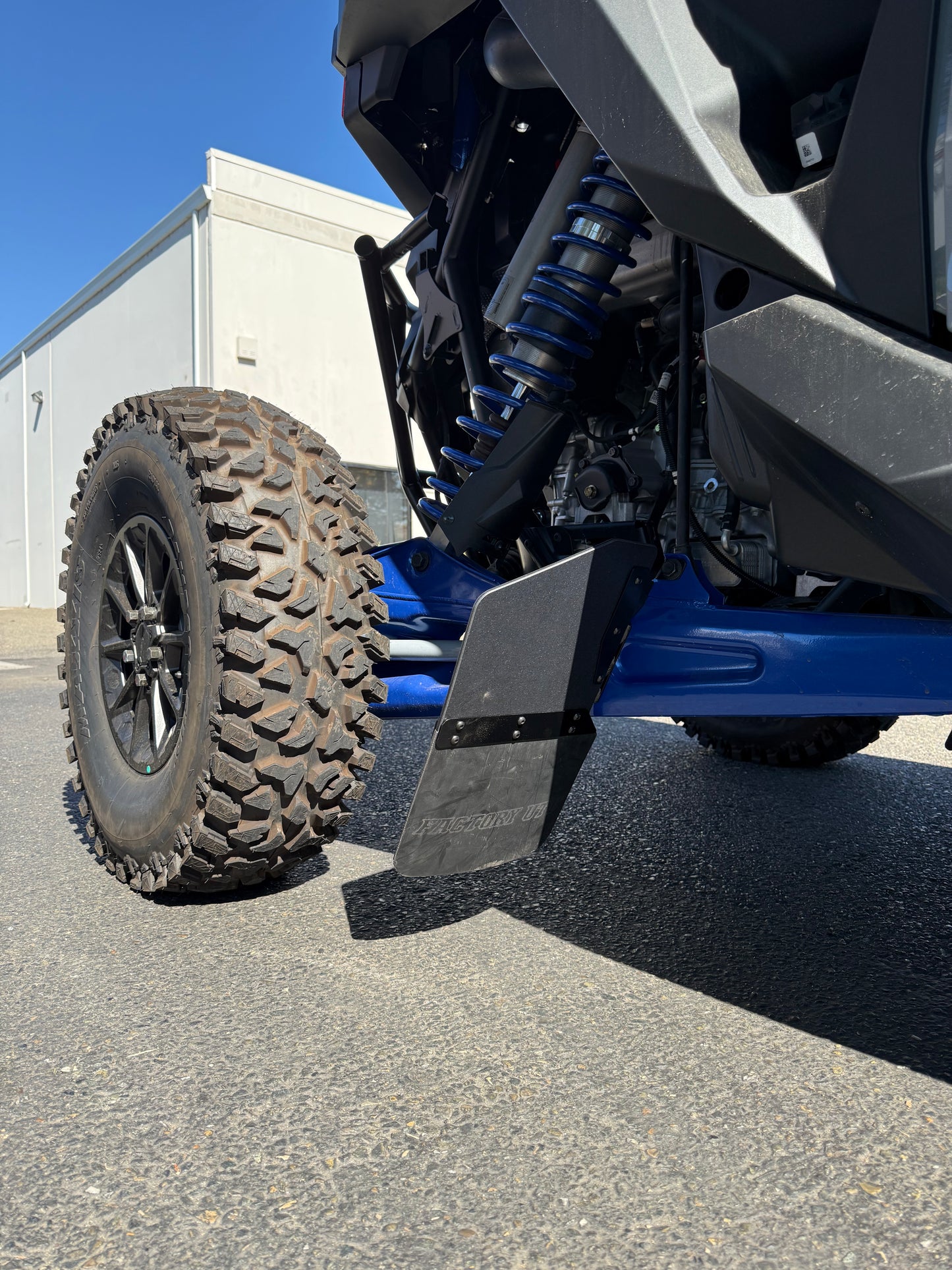 Factory UTV hybrid UHMW and rubber rock deflector option for Polaris RZR Pro R