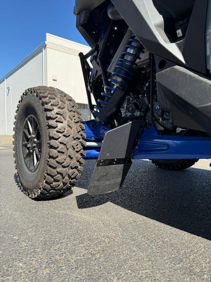 Factory UTV hybrid UHMW and rubber rock deflector option for Polaris RZR Pro R