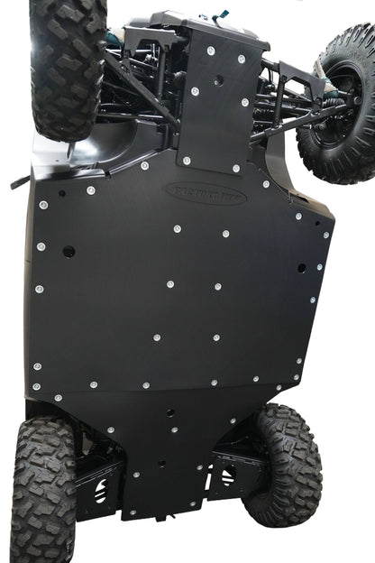 Full UHMW skid plate installed on CFMOTO UFORCE U10