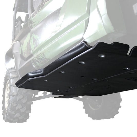 UHMW skid plate installed on Yamaha Wolverine Compact for full underside protection